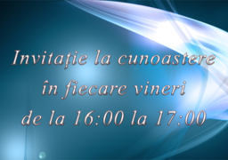 Invitatie la cunoastere