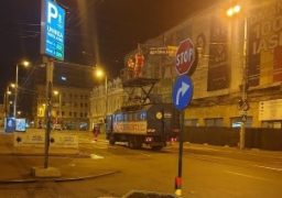 Oraşul e plin de bannere electorale