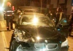 La un pas de moarte în BMW, într-o tamponare extrem de violentă la 3 noaptea în Copou